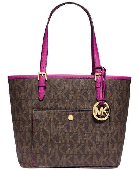 michael kors umhängetasche jet set braun|Jet Set Medium Tote Bag .